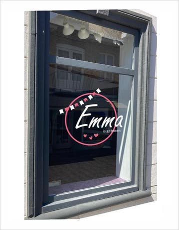 Geboortesticker gratis gemonteerd in Sittard, Verzenden, Nieuw, Geboortebord