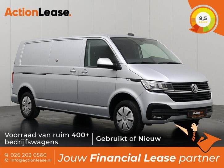 Volkswagen Transporter Bestelbus L2 H1 2023 Diesel Automaat, Auto's, Volkswagen, Dealer onderhouden, Te koop, Zwart, Automaat