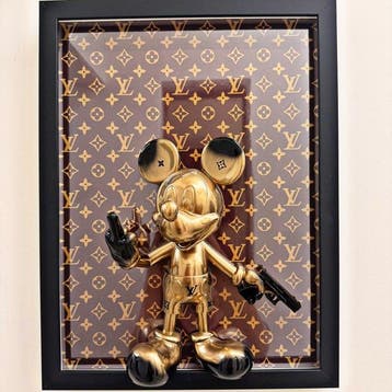 soul.arta - “Mickey Gangster & LV 3D”, Antiek en Kunst, Kunst | Designobjecten