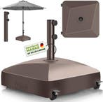 Parasolvoet - Verrijdbaar - Vulbaar - Met wieltjes - Bruin -, Tuin en Terras, Parasols, Verzenden, Zo goed als nieuw