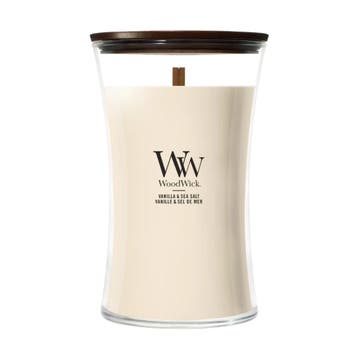 WoodWick Vanilla & Sea Salt Large Candle - 611gr, Ophalen of Verzenden, Nieuw, Overige typen