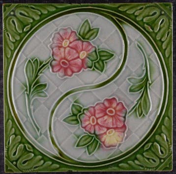 Jugendstil Tegel - De Dyle, Wijgmaal - Art Nouveau -
