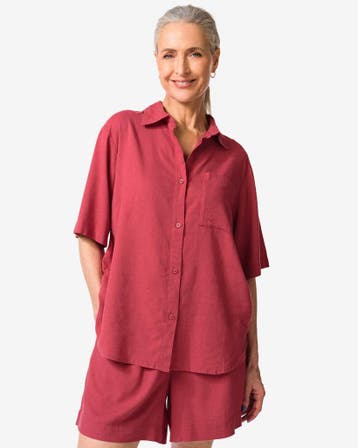 HEMA Damesblouse Lizzy rood, Kleding | Dames, Verzenden, Nieuw