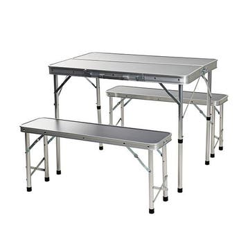 Campingtafel met bankjes | Redcliffs | 3-delig, Verzenden, Nieuw