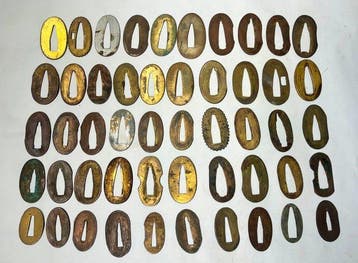 Japanse 50-seppa-set voor katana, zwaard, wakizashi, tanto -
