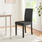 Eetkamerstoel set van 4 Hamburg eetkamerstoelen zwart [en.ca, Verzenden, Nieuw