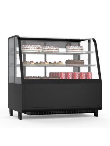 Koelvitrine - 1-Deurs - Tafelmodel - 100 Liter - Zwart - 230, Verzenden, Nieuw in verpakking
