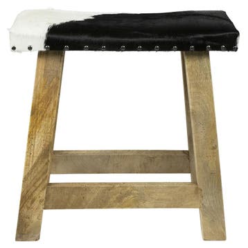 bankje koe zwart wit 46cm, Verzenden, Nieuw