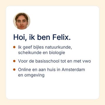 Bijles natuurkunde in Amsterdam, basisschool tot en met vwo, Privéles, Bijles