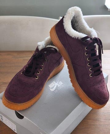 Nike - Air Force 1 Low, Premium Winter Burgundy Crush -, Nieuw