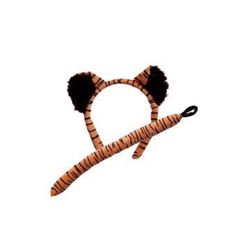 Tiara tijger oren met staart, Verzenden, Nieuw, Feestartikel