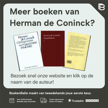 GEDICHTEN / 3DE DRUK (DE CONINCK) - Herman de Coninck, Verzenden, Zo goed als nieuw, Herman de Coninck
