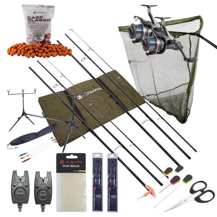 Ultimate Adventure Mega Carp Set, Watersport en Boten, Hengelsport | Algemeen, Nieuw, Verzenden