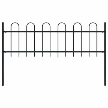vidaXL Tuinhek BOXTEL met stalen boog aan de bovenkant, Tuin en Terras, Verzenden, Nieuw, 1 tot 2 meter