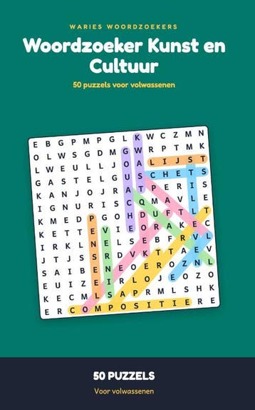 Woordzoeker Kunst En Cultuur | Waries B.V. | Nieuw, Ophalen of Verzenden, Nieuw, Waries B.V.