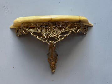 Wandtafel - Gegoten messing - Antiek Frans neorococo