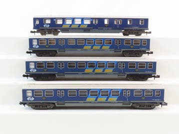 Minitrix N - o.a. 3121 - Modeltrein personenwagen (4) - 4x, Nieuw