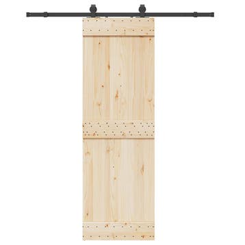 vidaXL Doos met onderdelen voor schuifdeur 183 cm staal, Verzenden, Nieuw