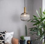 Nordic Glazen Hanglamp – Modern Design in Cognac, Groen, Verzenden, Nieuw
