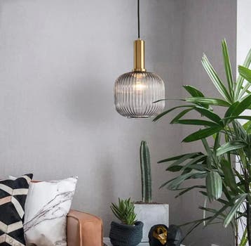 Nordic Glazen Hanglamp – Modern Design in Cognac, Groen, Verzenden, Nieuw