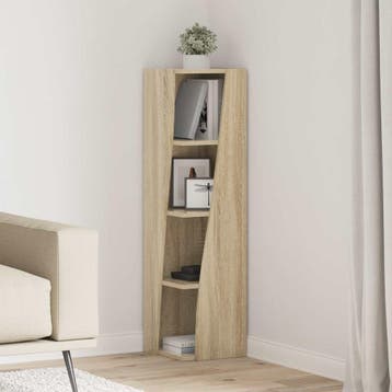 vidaXL Hoekkast 27,5x27x102cm Bewerkt hout Sonoma Eiken, Verzenden, Nieuw