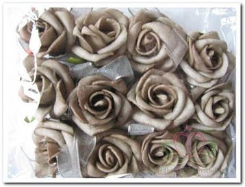 Mini Foam Roos Taupe 2 cm Zelfklevend Pak, Ophalen of Verzenden, Nieuw
