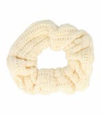Haarelastiek Scrunchie – Gehaakte Stof – Creme, Nieuw