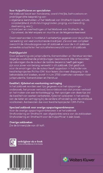 Zakboek Strafrecht voor de Hulpofficier 2020 / 2020 /, Verzenden, Zo goed als nieuw, M.G.M. Hoekendijk