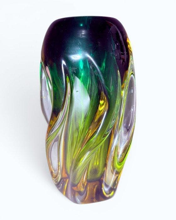 Josef Hospodka - Vaas - Glas - ondergedoken, Antiek en Kunst, Curiosa en Brocante