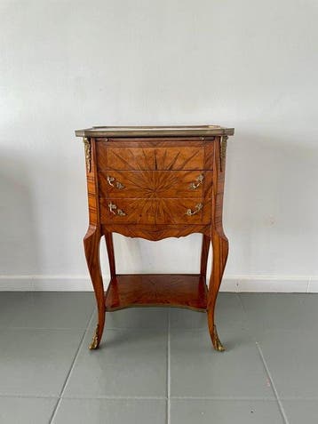 Commode - Hout, Brons - Hulpmeubel met besteklade