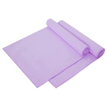 vidaXL Sporthanddoeken 2 st Paars 140 x 70 cm, Verzenden, Nieuw, Paars