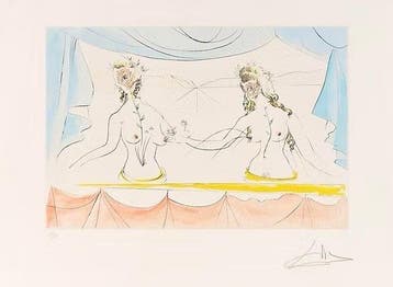 Salvador Dali (1904-1989) - Les Dames de la Renaissance