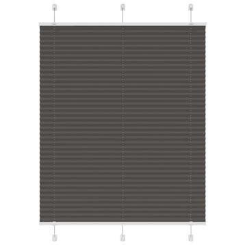 vidaXL Plissé rolgordijn 105x100cm stofbreedte 104,4cm, Verzenden, Nieuw, Zwart
