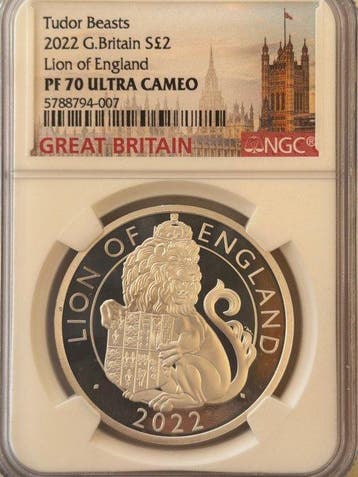 Verenigd Koninkrijk. 2 Pounds 2022 Elizabeth II - NGC PF70, Postzegels en Munten