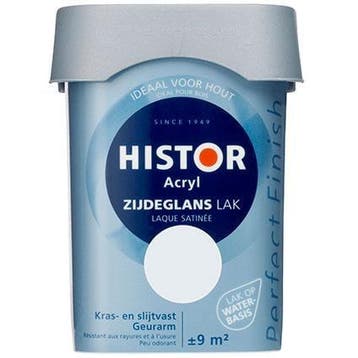 Histor Perfect Finish Acryl Zijdeglans - Hoornwit 6763 -..., Wit, Nieuw, Ophalen of Verzenden, Lak