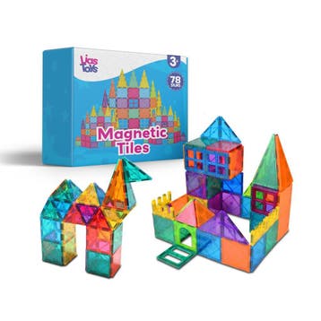 Magnetic Tiles 78 stuks Lias Toys, Ophalen of Verzenden, Nieuw, Overige merken