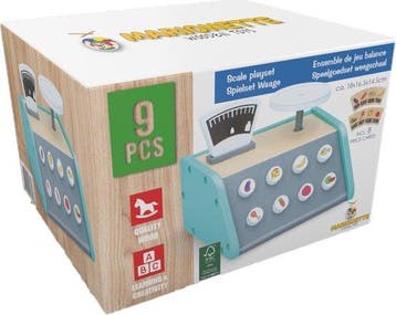 2dekans | Marionette Wooden Toys Speelgoed Weegschaal - Met, Ophalen of Verzenden, Zo goed als nieuw