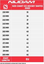 Nijdam IJshockeyschaats maat 35 - Hardboot - Zwart/Blauw, Sport en Fitness, Schaatsen, Ophalen of Verzenden, Zo goed als nieuw