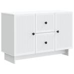 vidaXL Dressoir met lade Wit 89 x 34,5 x 60 cm Bewerkt hout, Verzenden, Nieuw, Overige houtsoorten, Minder dan 50 cm