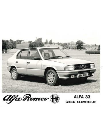 1984 ALFA ROMEO 33 GREEN CLOVERLEAF PERSFOTO, Nieuw, Alfa Romeo, Author