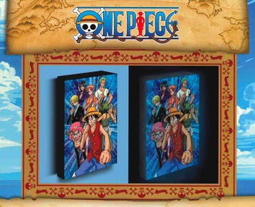 One Piece Luffy With Friends Verlicht Canvas 40 x 30 cm, Ophalen of Verzenden, Nieuw