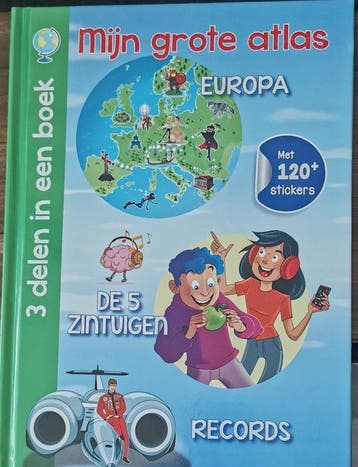 Mijn Grote Atlas Europa - 5 Zintuigen Records - 120+, Verzenden, Gelezen, Caramel publishing
