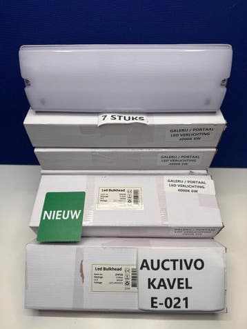 Online veiling: Restpartij Galerij / Wand, Led Bulkhead, LED, Nieuw