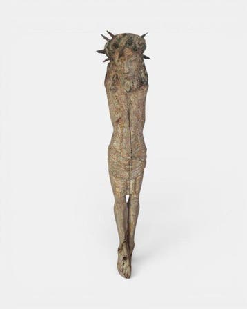 Escuela alemana - sculptuur, Antigua talla Cristo alemán.