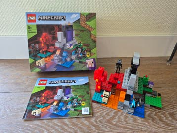 LEGO Minecraft Het Verwoeste Portaal 21172, Zo goed als nieuw, Complete set, Lego, Minecraft