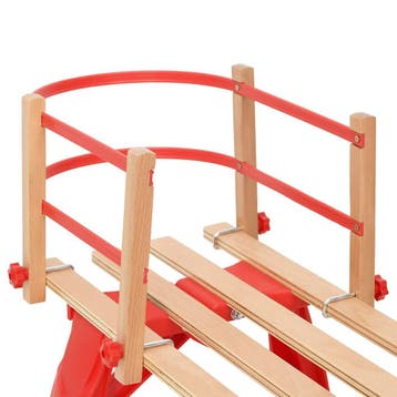 vidaXL Rugleuning voor slee multiplex rood, Verzenden, Nieuw, Hout