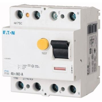 Eaton aardlekschakelaar 4P 40A 300mA PFIM-40/4/03-A-MB, Ophalen of Verzenden, Nieuw