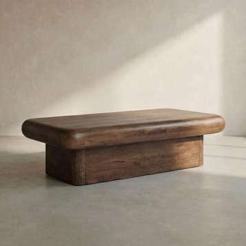 *WOONWINKEL* Houten Salontafel Met Dik Blad 120x60 Cm, Verzenden, Nieuw
