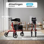 2dekans | Medzone Rollator Lichtgewicht en Opvouwbaar -, Ophalen of Verzenden, Zo goed als nieuw
