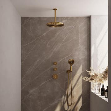 Brauer Gold Carving Thermostatische Regendoucheset Inbouw -, Ophalen of Verzenden, Nieuw
